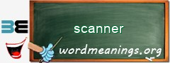 WordMeaning blackboard for scanner